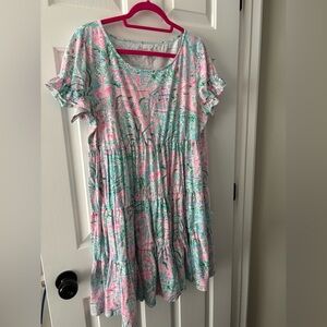Lilly Pulitzer women’s Dress in Pink and Green Floral